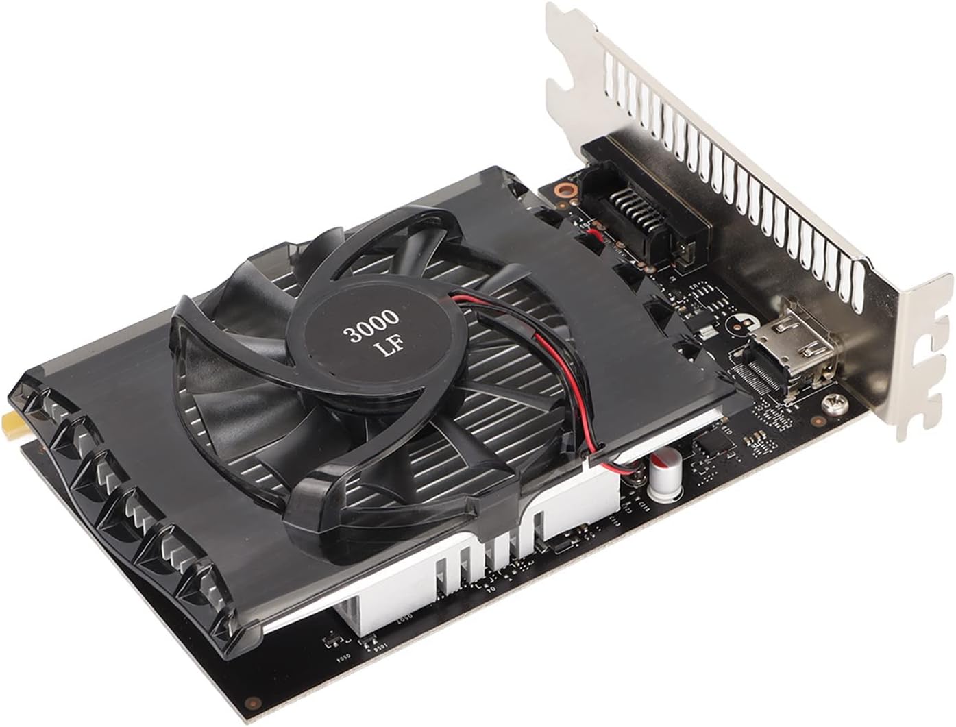Crisist Discrete Graphics Card, GPU Graphics Card Good Heat Dissipation Run Smoothly Stable Safe Dual Port Output for Desktop