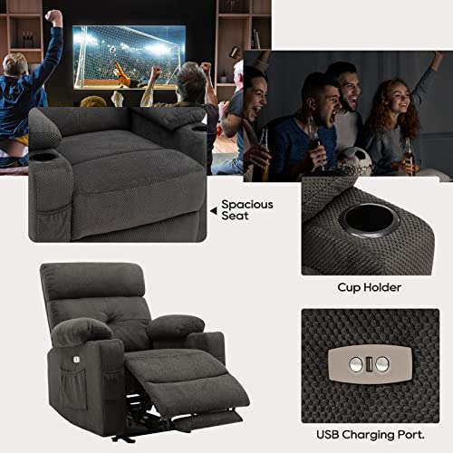 Recliner Sofa Set for Living Room, 2 Pieces Recliner Furniture Sofa Set, Power Reclining Sofa and Recliner, Reclining Living Room Set, Wall Hugger Reclining Sofa for Living Room
