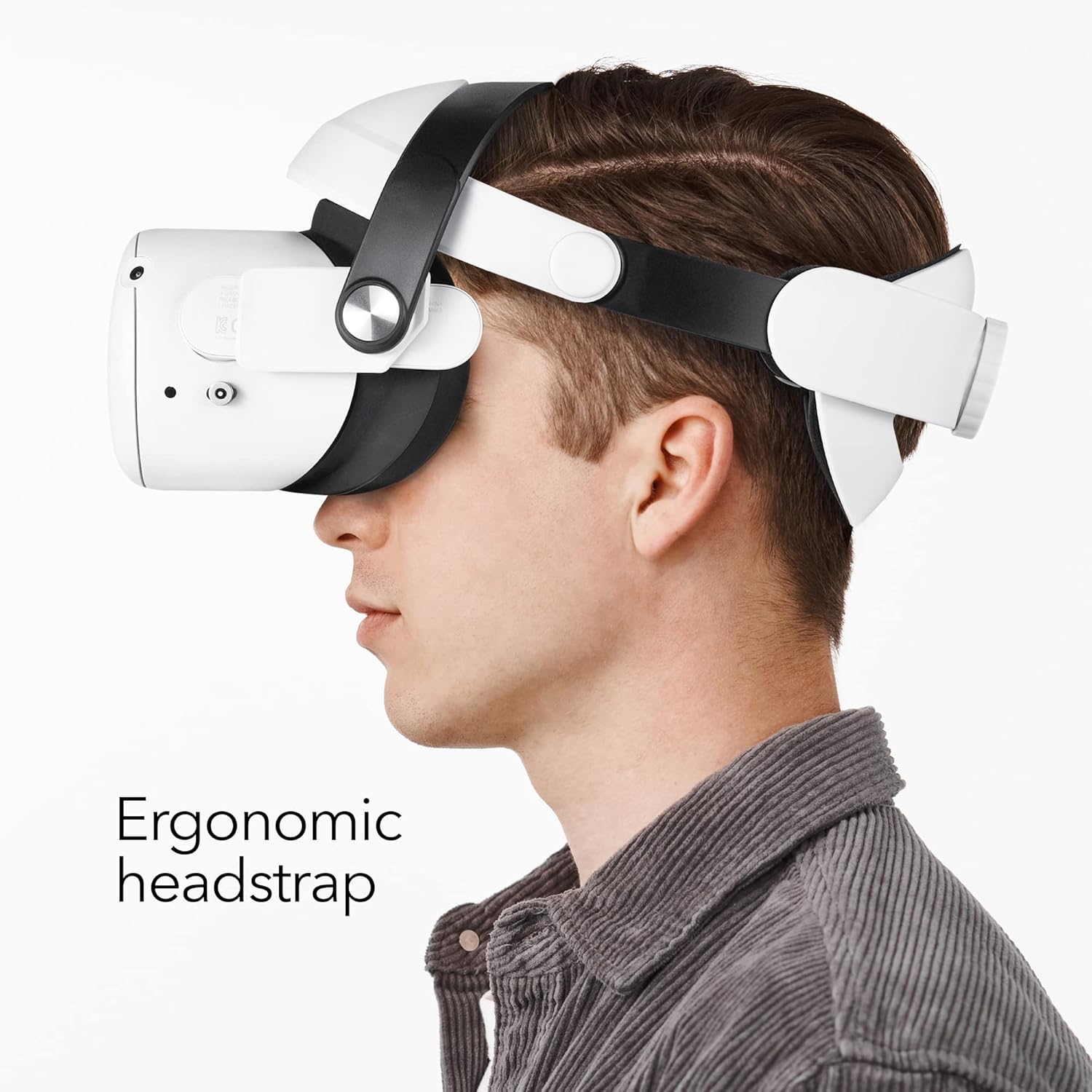Wasserstein VR Headset Carrying Case, Head Strap, and Face Cover Bundle - Gaming Accessories Compatible with Oculus Quest 2