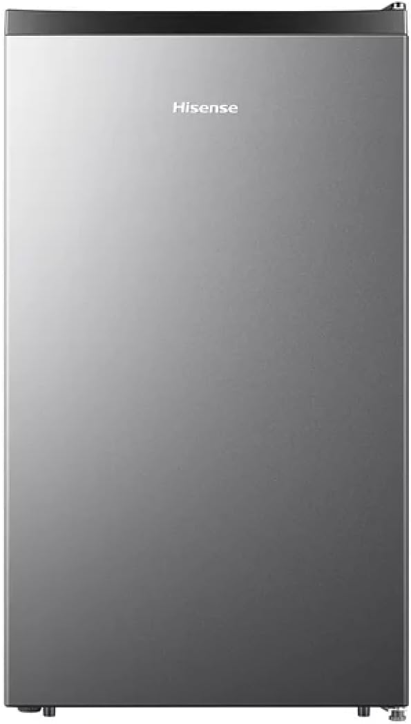 4.4 Cu ft. Single Door Mini Fridge with Chiller, Silver 18.7" Width