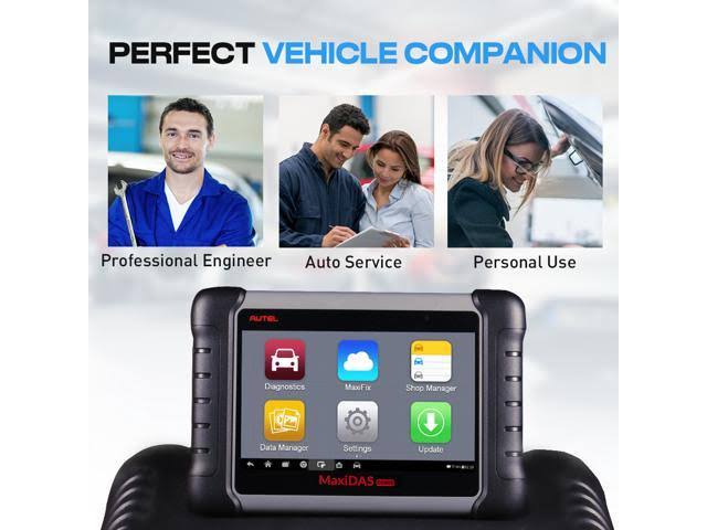 Autel MaxiDAS Ds808 Automotive OBD2 Scanner Diagnostic Tool Key Coding u0026 Multi-Language System