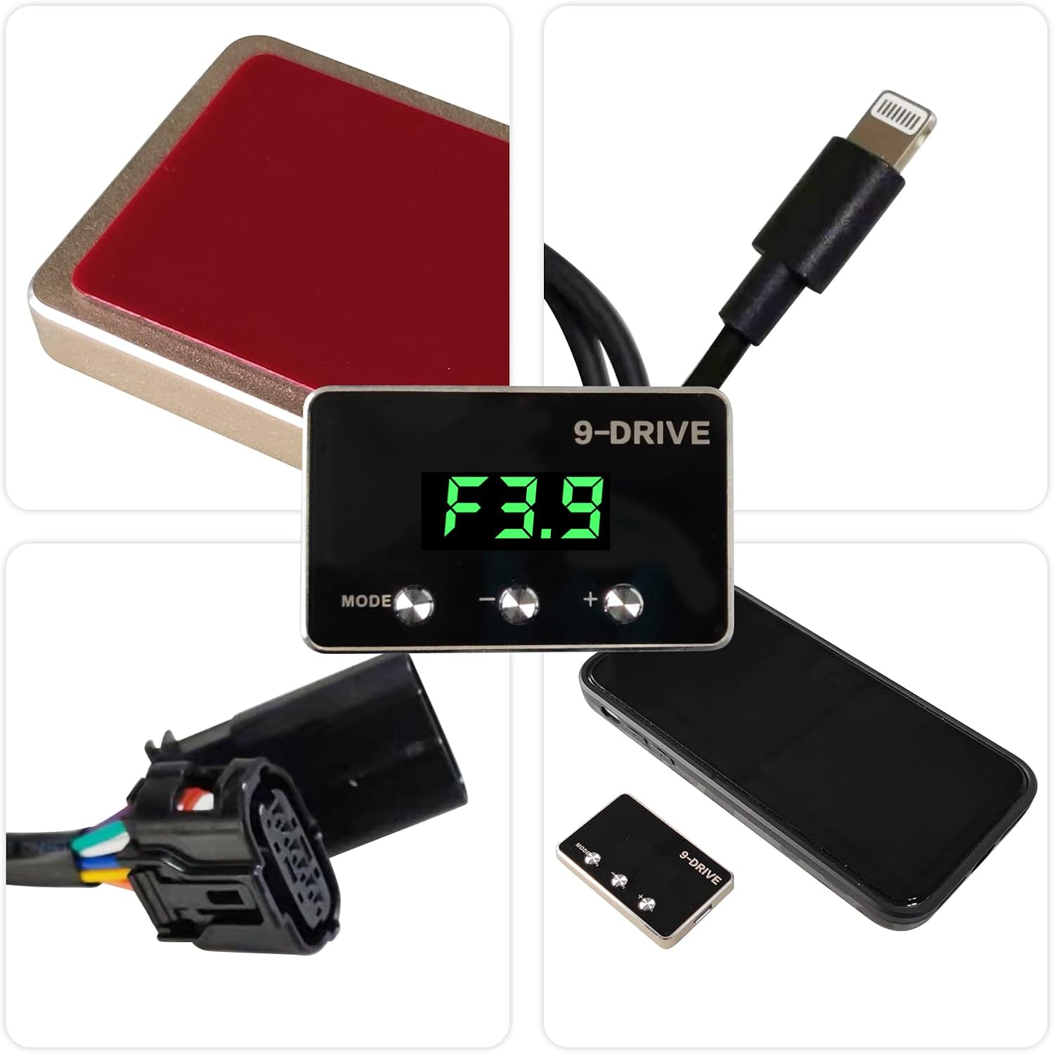 Car Throttle Response Controller 9 Drive Modes Racing Accelerator Potent Booster Tuning Parts Accessory for TOYOTA Pack of 2