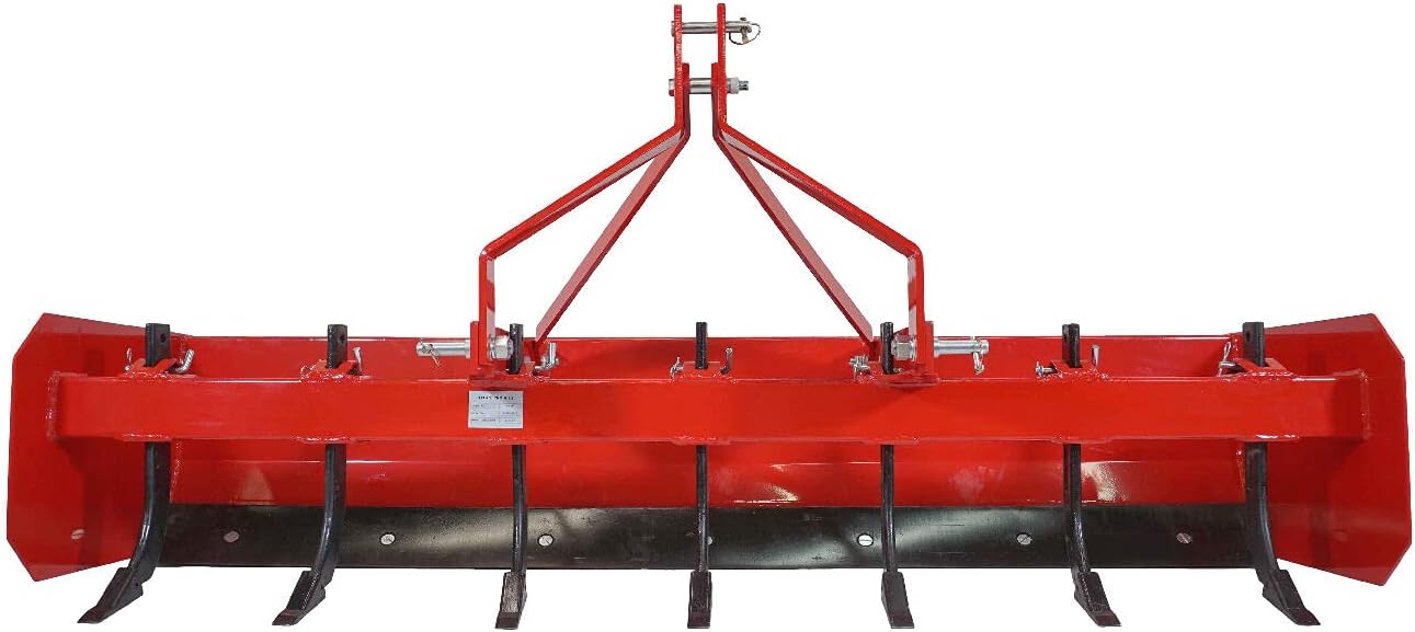 Titan 4' - 7' Box Blade Tractor Attachment Category 1 Cat 0 Scarifier Shank