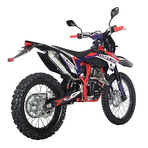 X-PRO Templar Dirt Bike with 5-Speed Manual Transmission 21"/18" Wheels | 250cc, All Lights, Electric/Kick Start, Zongshen Brand Engine