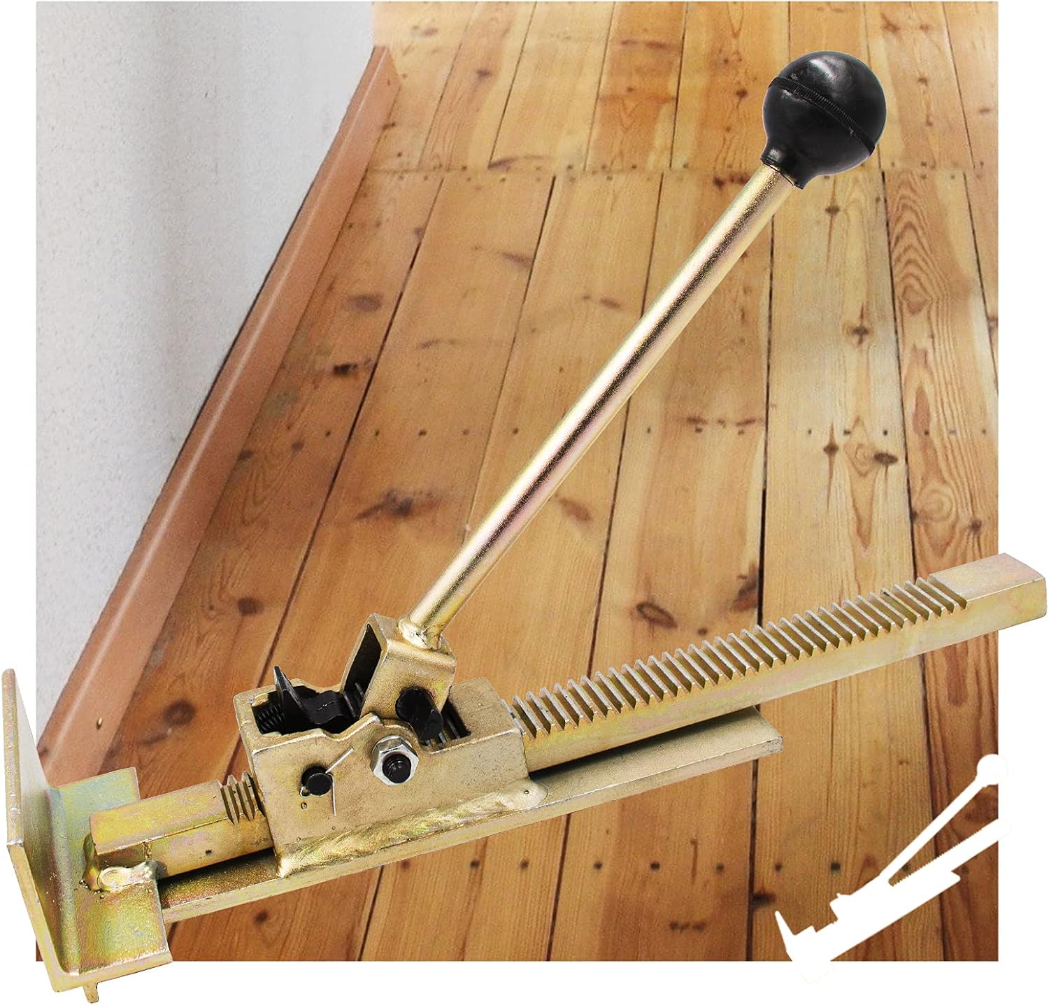 Flooring Jack Board Installation Tools - Professional Hardwood Power Flooring Jack Positioning Hand Tool for Installing