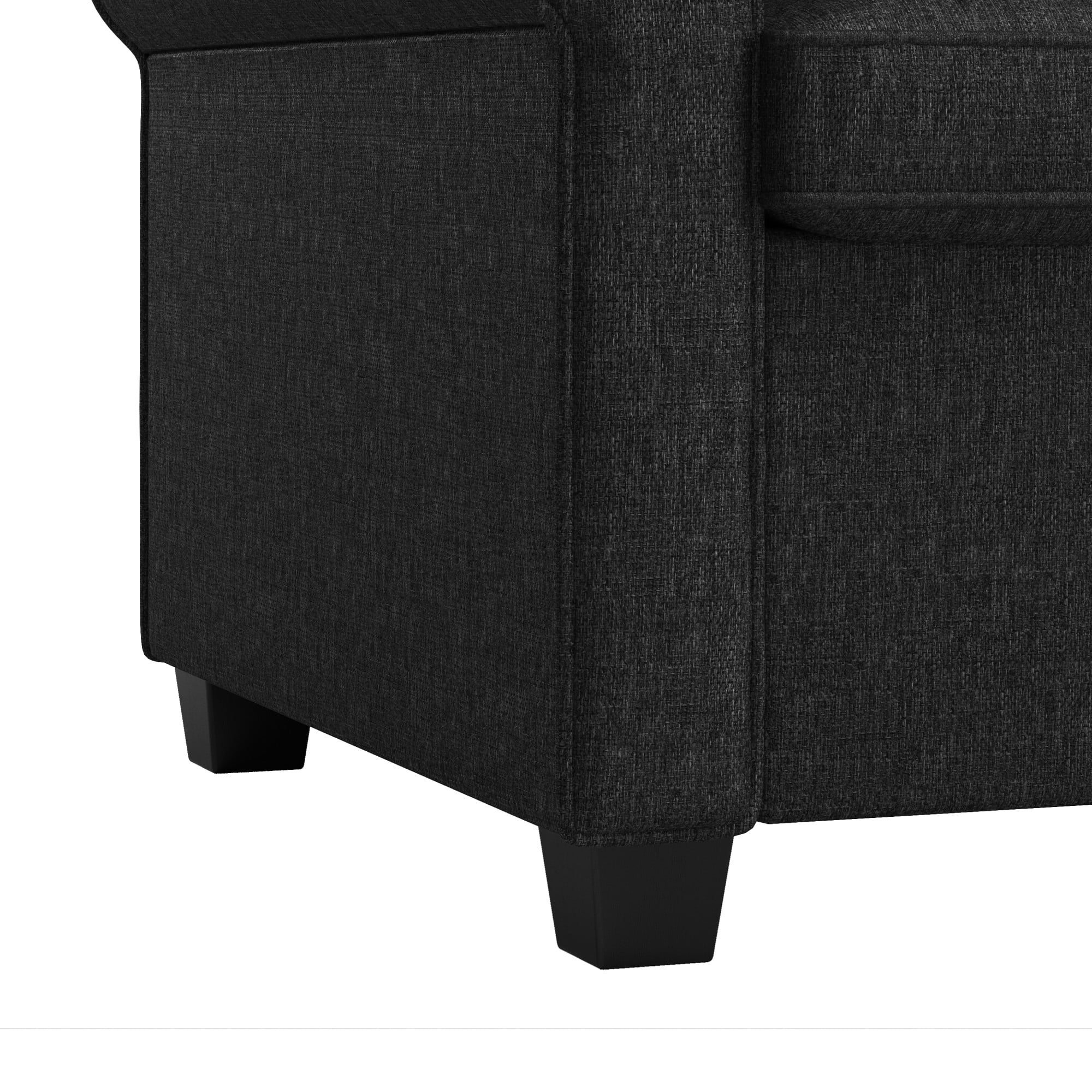 Mainstays Tatum Twin Sleeper Loveseat, Black