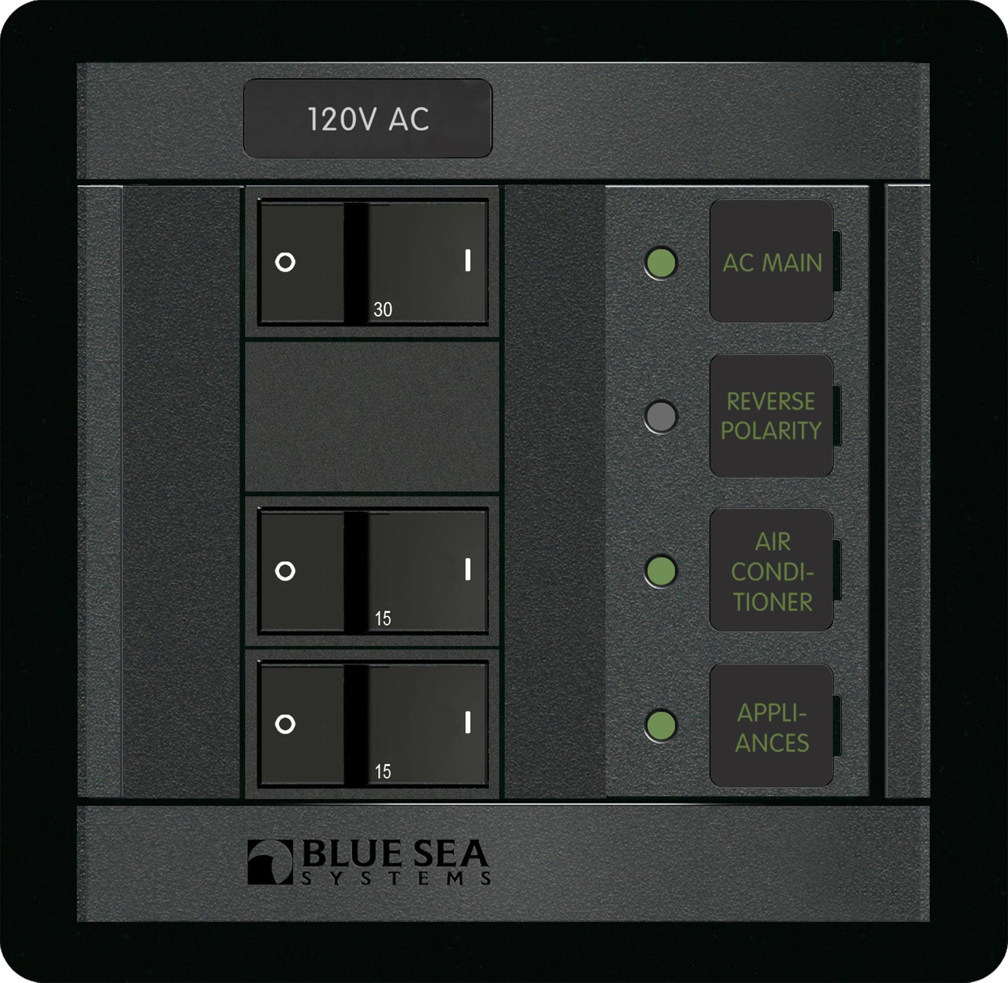 Blue Sea 1214 120V AC Main + 2 Positions - Megean