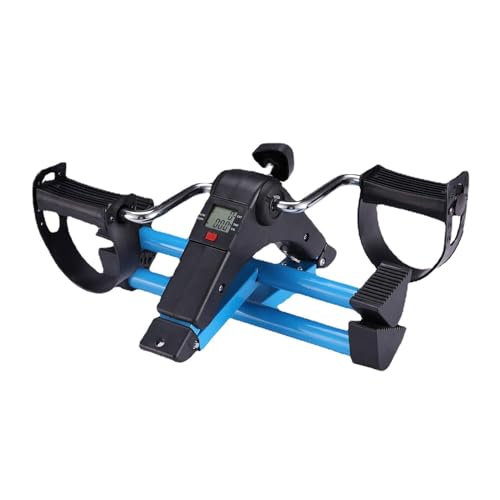 Pedal Exerciser for Seniors, Under Desk Bike Pedal Exerciser, Indoor Elderly Rehabilitation Training Machine，Foldable Mini Exercise Bike for Leg and Arm Workouts, Bike Peddler Machine for Seniors with