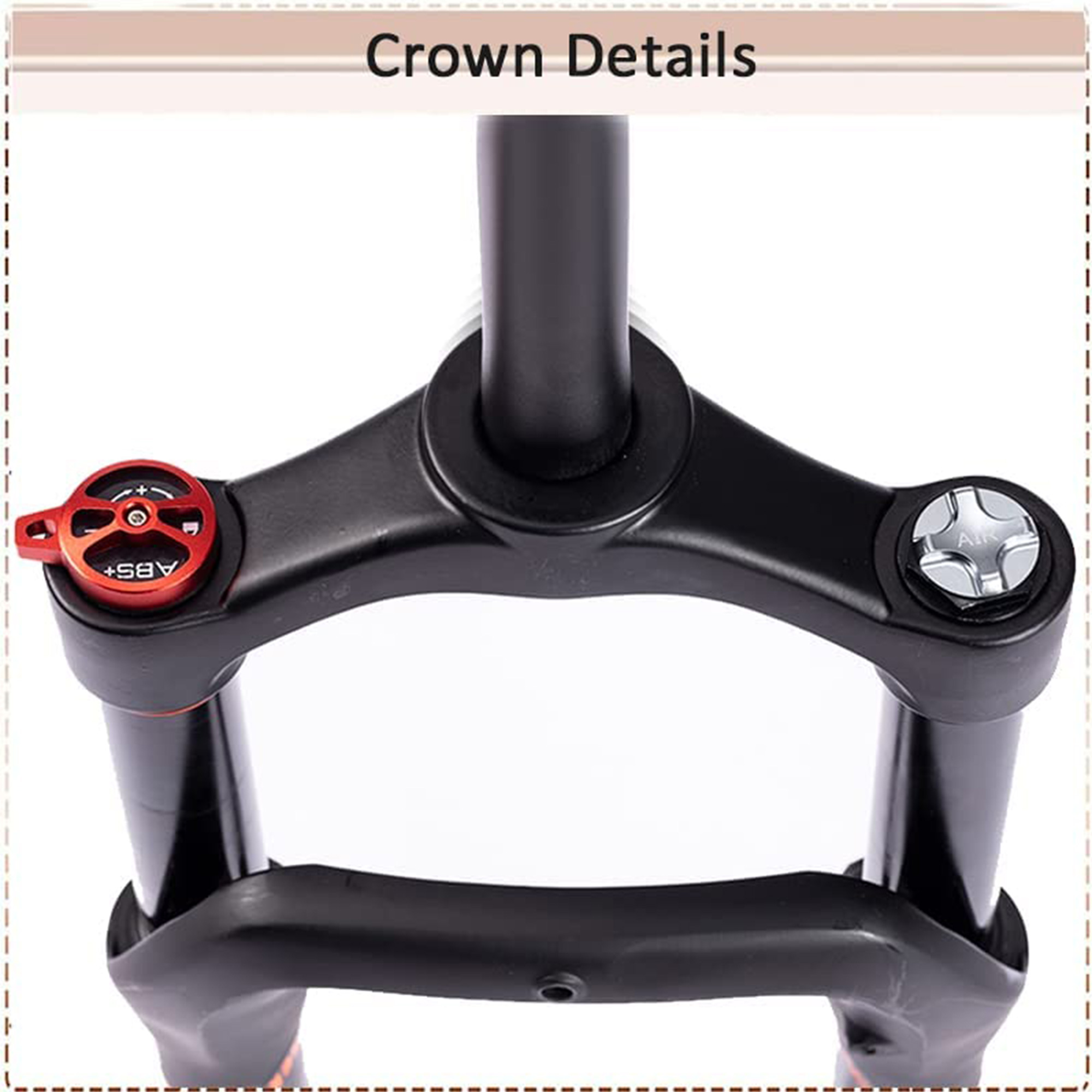 BUCKLOS 20x4.0" Fat Forks 140mm Travel Electric/Snow/Beach MTB Bike Air Suspension Fork