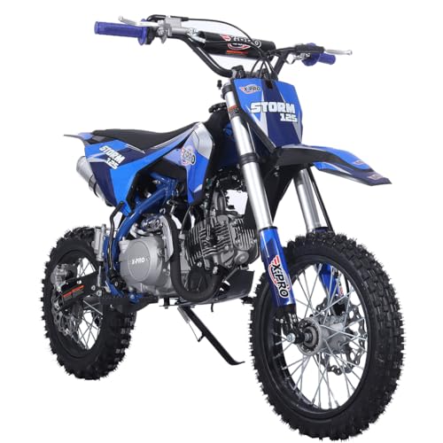 X-PRO Storm 125cc Zongshen Engine Kids Dirt Bike Pit Bike Youth Dirt Pit Bike with 4-Speed Manual Transmission,Big 14"/12" Tires!