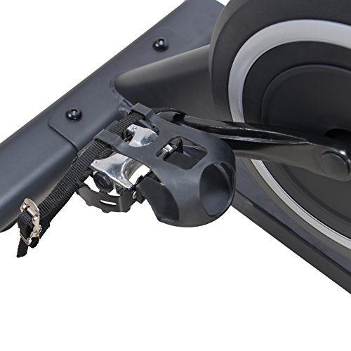 EFITMENT Indoor Cycle Bike, Magnetic Cycling Trainer Exercise with Belt Drive, LCD Monitor and Pulse Monitor