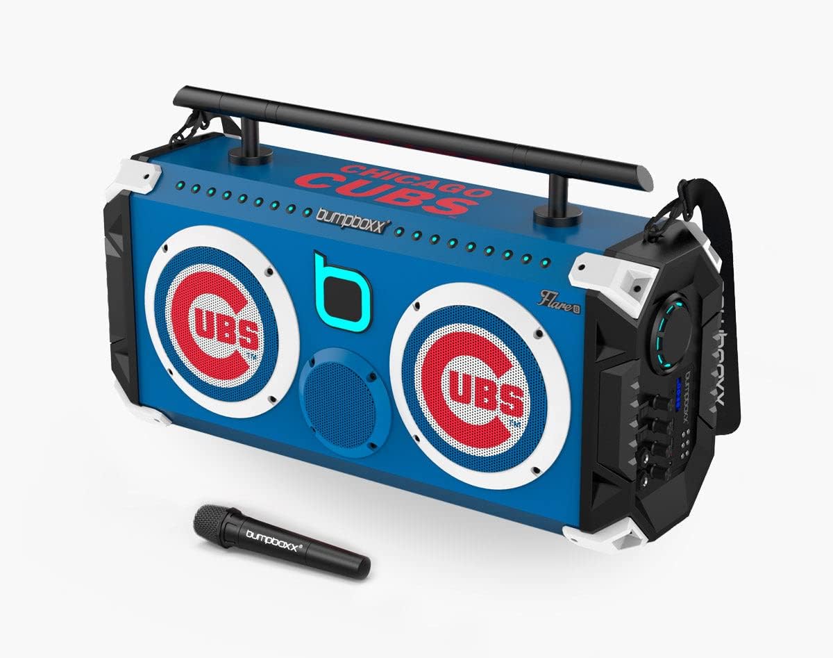Bumpboxx Bluetooth Boombox Flare8 Black | Retro Boombox with Bluetooth Speaker | Rechargeable Bluetooth Speaker