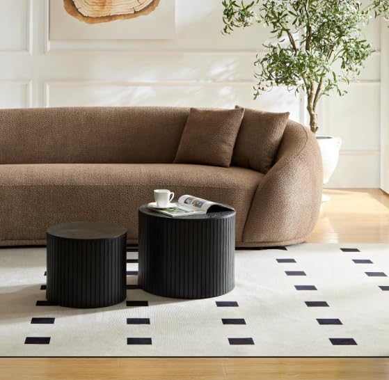 103.15" Curved Sofa Modern Curved Couch Living Room Oval Sectional Couch 3- seater Sofa Couch Luxury Boucle Sofas Couches for Living Room Apartment Office Cream