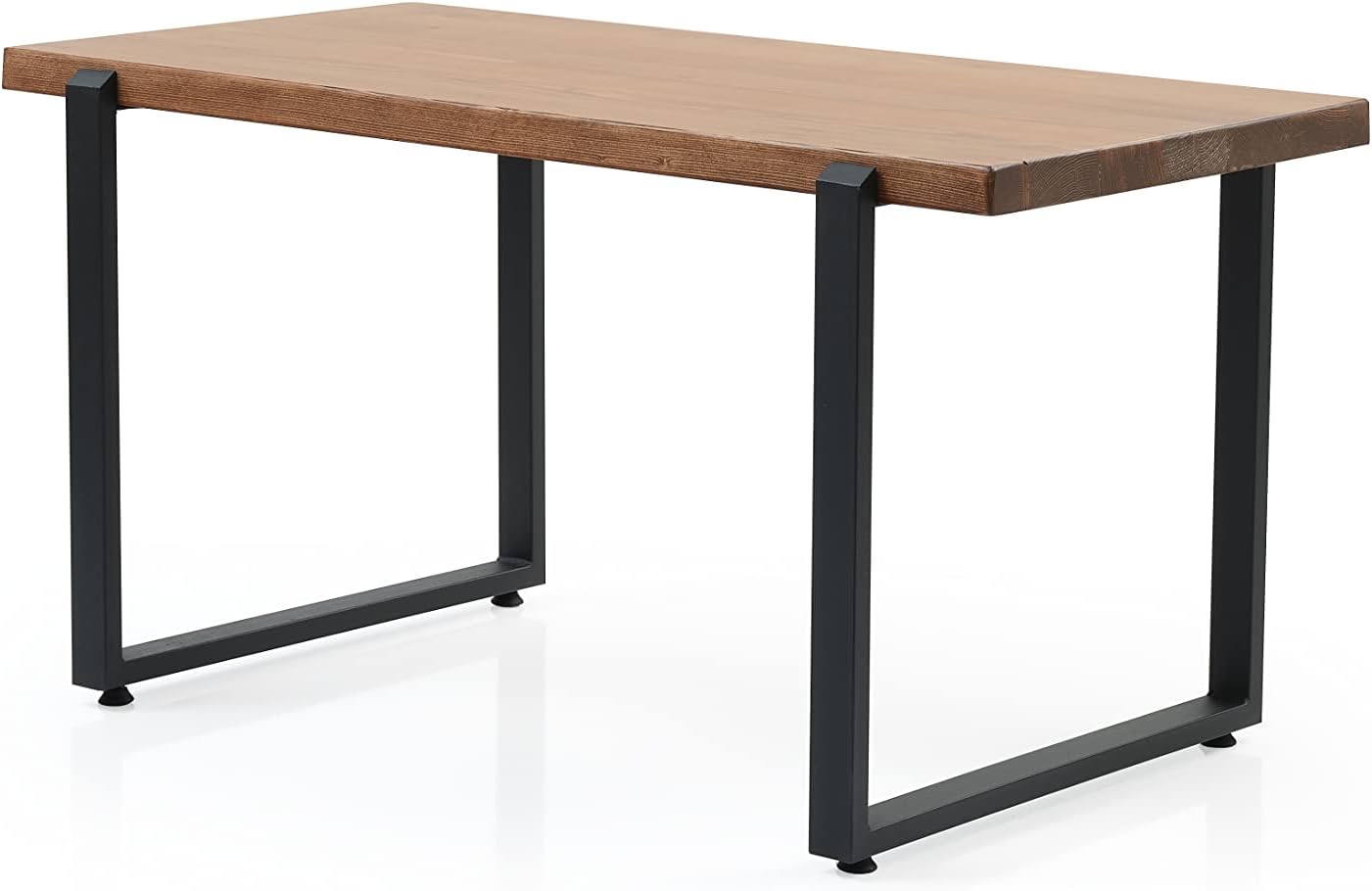 Furnish Home Store Paris 39'' Live Edge Solid Wood Rustic Coffee Cokctail Table for Living Rooms