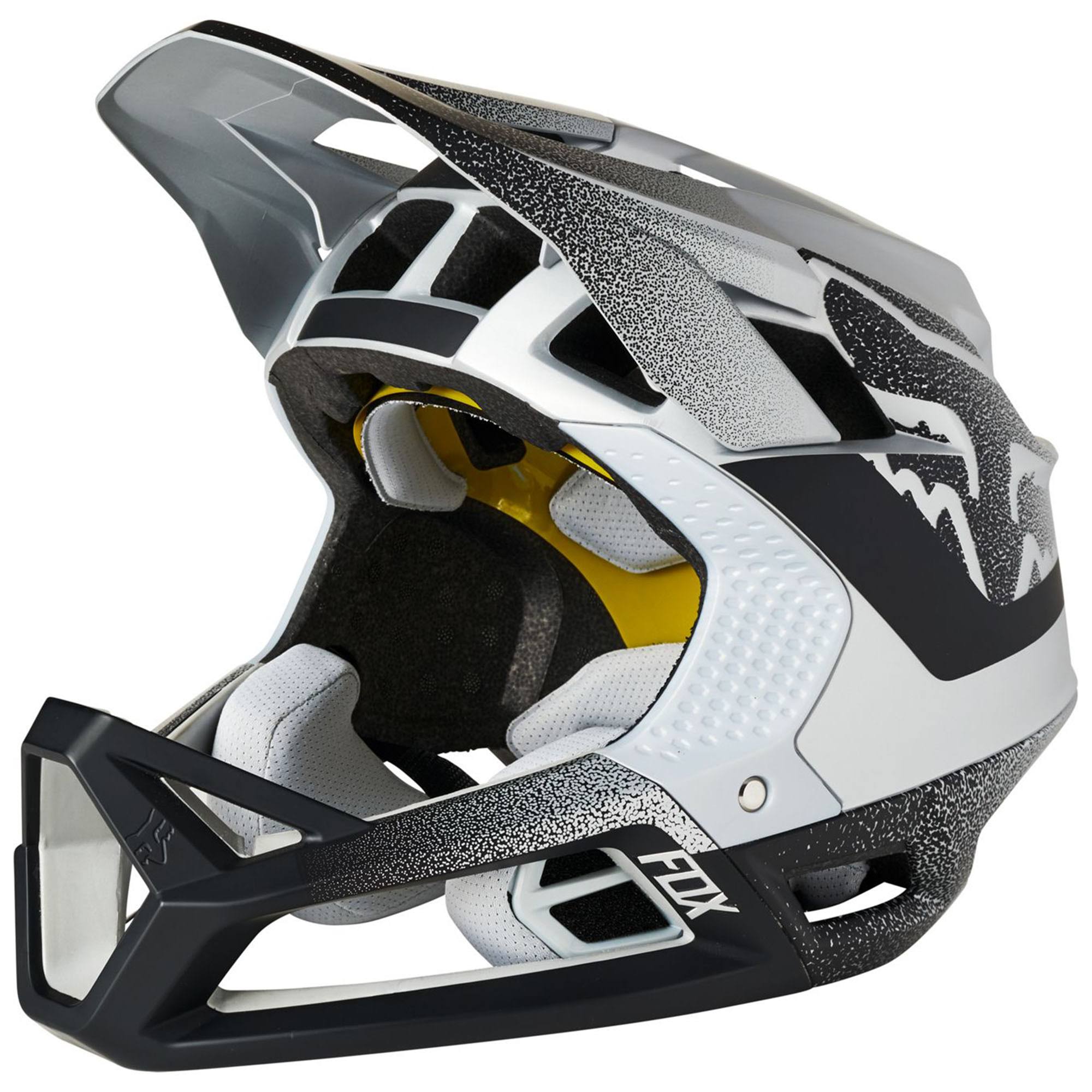 Fox Racing Proframe Helmet Vapor in Silver/Black