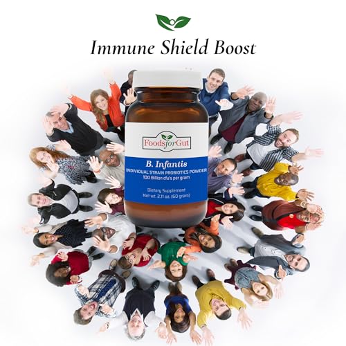 Bifidobacterium Infantis Probiotic Powder 100 Billion cfu's | Digestive & Immune Support | High Potency | B. Infantis (60 Grams)