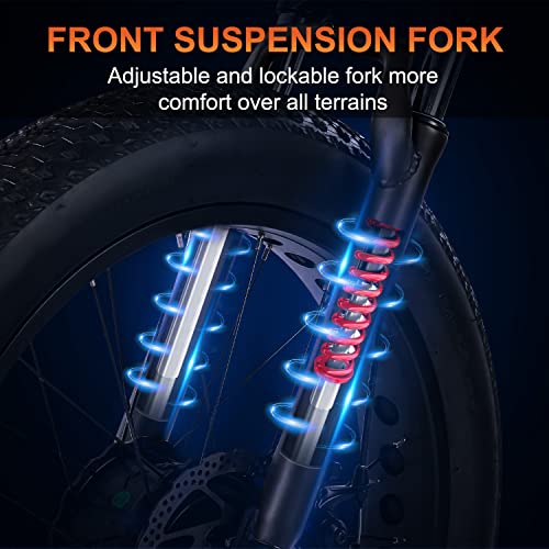 ADDMOTOR Motan Ebike Moped-Style 20'' Fat Tire Electric Bike, 105 MI, 750W Motor, 48V/20Ah Battery, M-66 R7 Step Thru Snow Mountain Electric Bicycle with Long Banana Seat