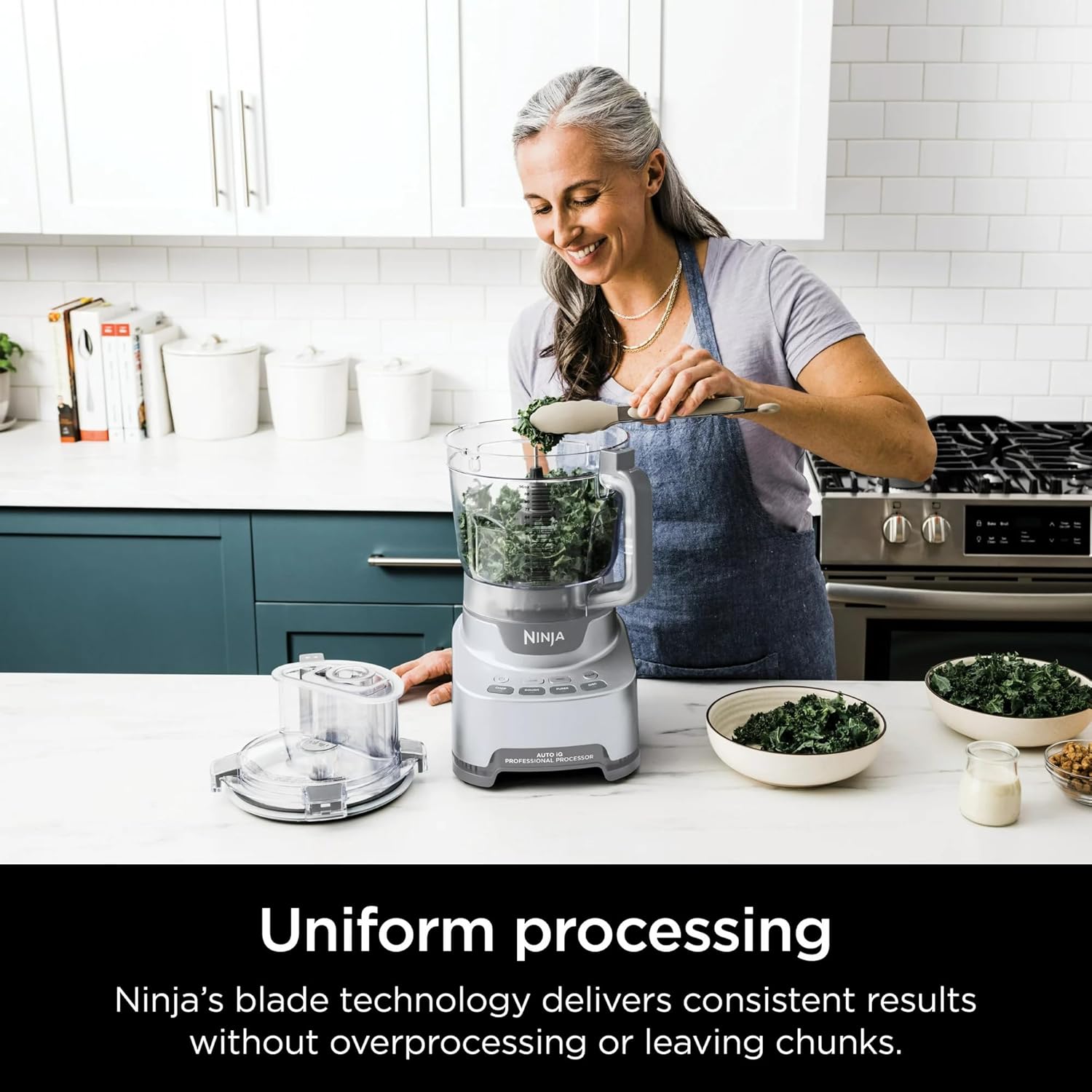 Ninja® Professional XL Food Processor, NF700, 1000-Watt Motor, Auto-iQ Preset Programs, Variable Speed, 12-Cup Capacity, Versatile Kitchen Appliance for Chopping, Slicing, Shredding, Dough Mixing