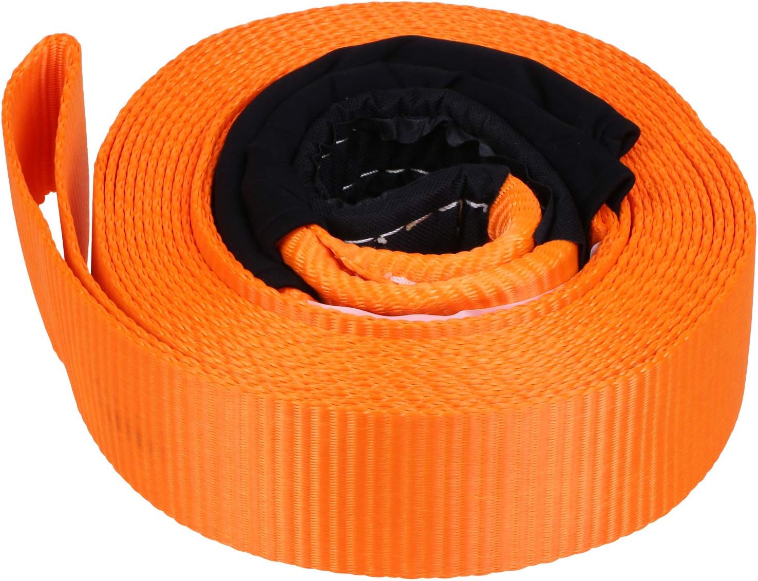 Autofonder Heavy Duty Tow Strap 12T Recovery Kit: 4WD Tow Strap + 3/4 Bow Shackle (2pcs) + Storage Bag (20ft)
