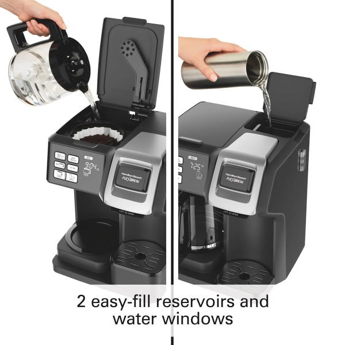 Hamilton Beach 49976 FlexBrew 2-Way Coffee Maker, Plastic, Black