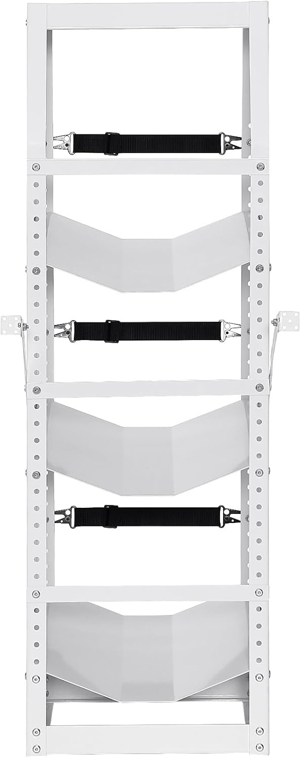 VEVOR Refrigerant Tank Rack, with 3 x 30-50lb Bottle Tanks, Cylinder Tank Rack 14.64x13.97x46.06 in, Refrigerant Cylinder Rack Gas Cylinder Racks and Holders for Freon, Gases, Oxygen, Nitrogen