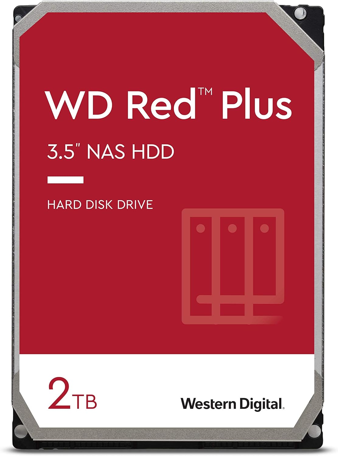 Western Digital 4TB WD Red Plus NAS Internal Hard Drive HDD - 5400 RPM, SATA 6 Gb/s, CMR, 64 MB Cache, 3.5 - WD40EFRX