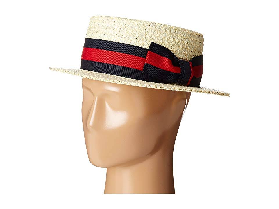 Scala Classico Straw Boater Hat Men&s Size: M
