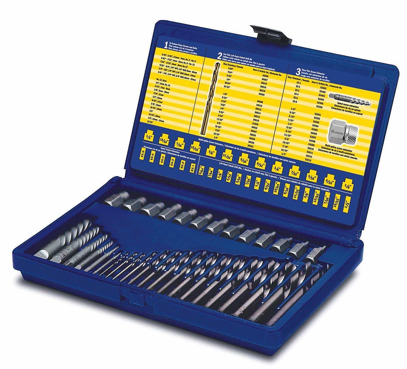Irwin Screw Extractor/ Drill Bit Set, 35-Piece (11135ZR)