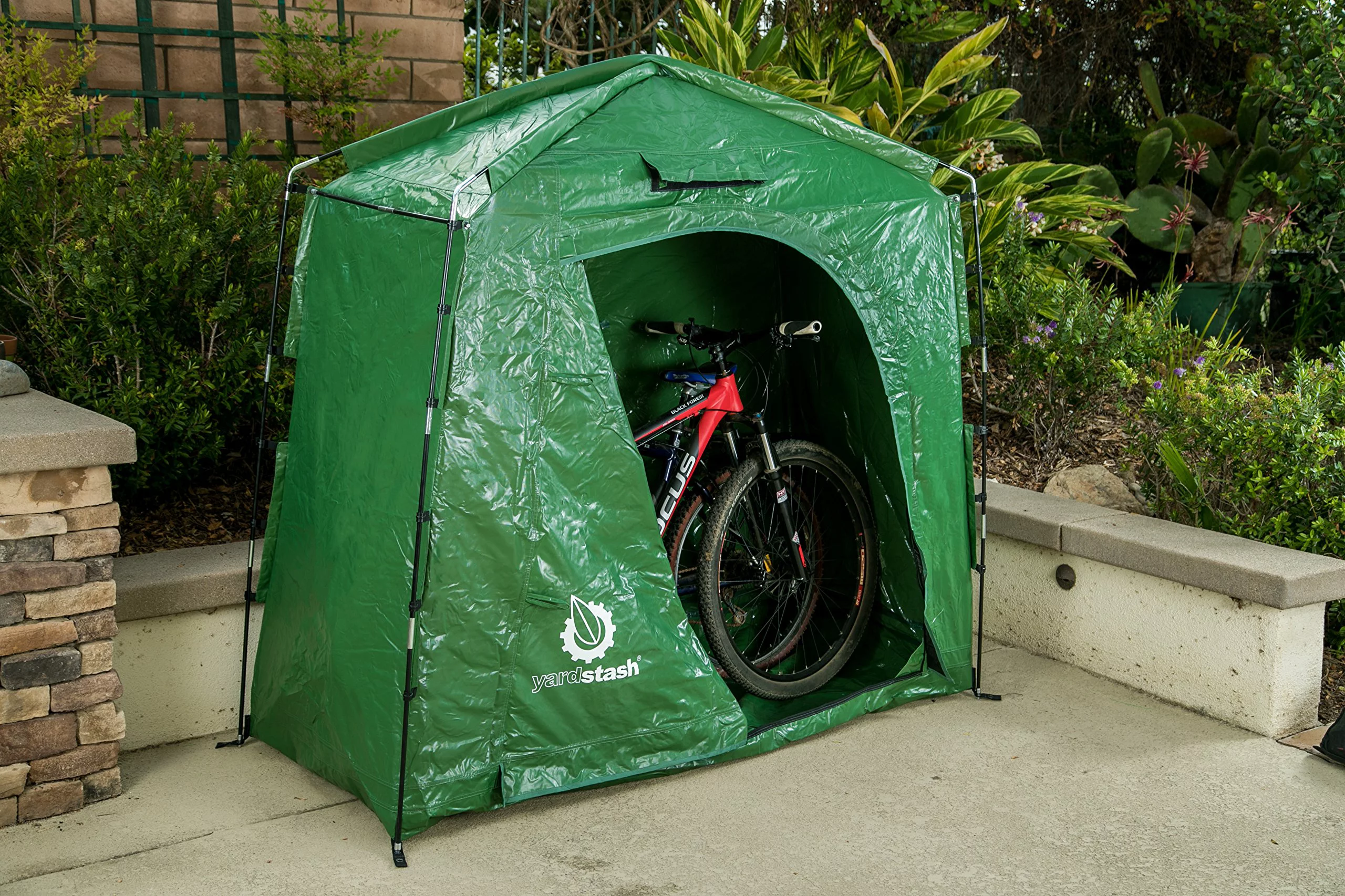 The YardStash IV: Heavy Duty, Space Saving Outdoor Storage Shed Tent - 74" Wide x 32" Deep x 68" High