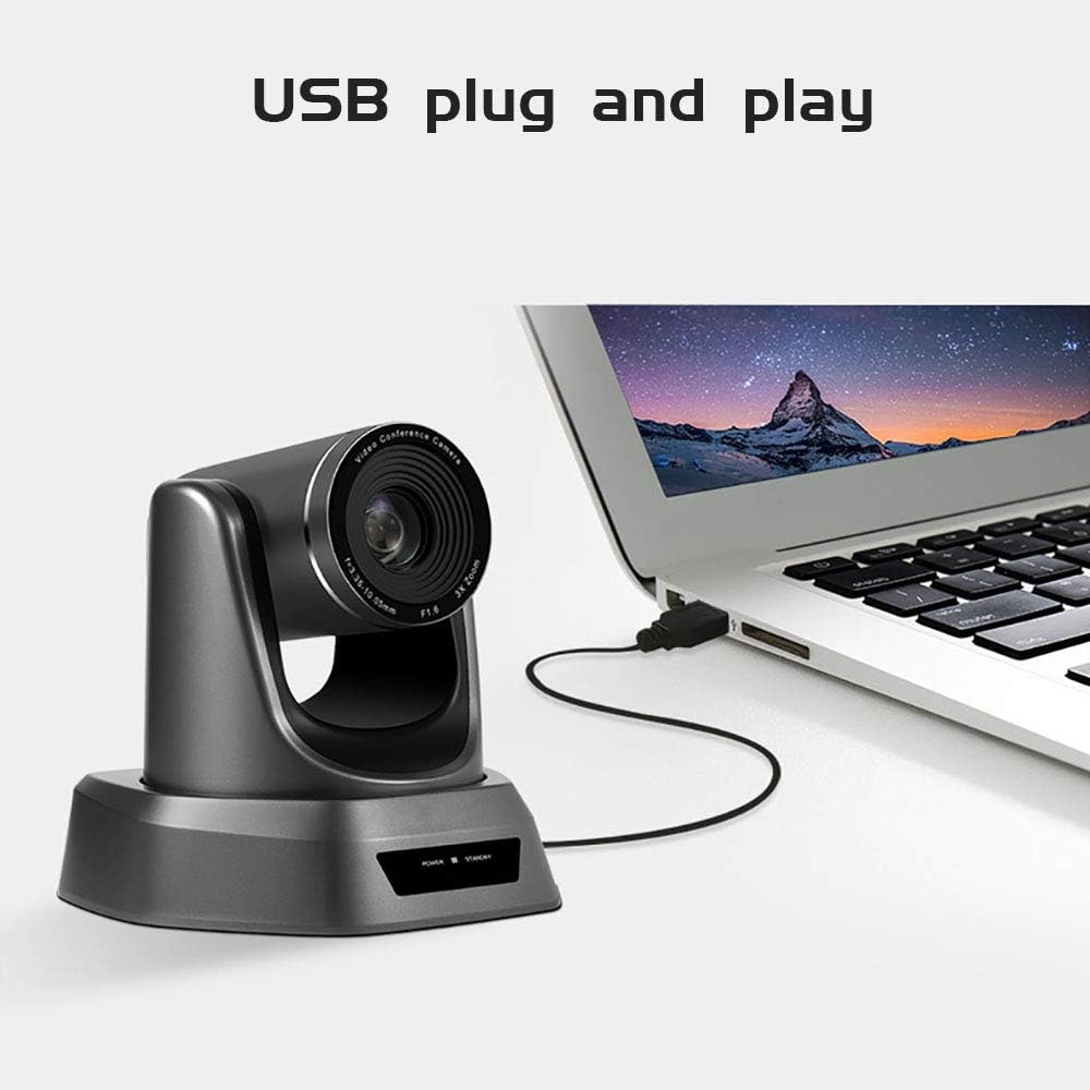 Conference Room Camera Full HD 1080p USB PTZ Video Conference Camera for Business Meetings Wide Angle More Optical Zoom (10x Optical USB)