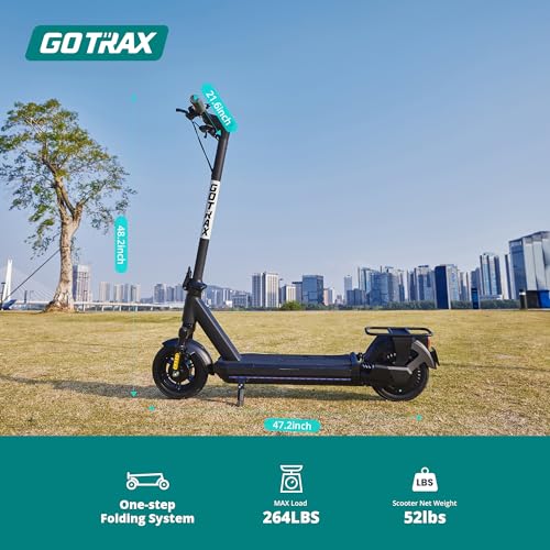 Gotrax Electric Scooter for Adult, 350/500W Motor, Max 18/38 Mile and 20MPH Speed,10" Pneumatic Tire, 36V/48V Big Battery All Aluminum Body, Large LED Display Foldable Commuting E Scooter for Adult