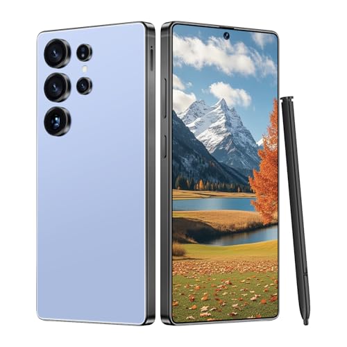 I25 Ultra Unlocked Android Phone 6.99" AMOLED 7000mAh Long-Lasting | Snapdragon 8 Gen3 | 8GB RAM+256GB | 68MP+108MP Pro Camera | Face Unlock + Stylus | Android 14 System (Blue)