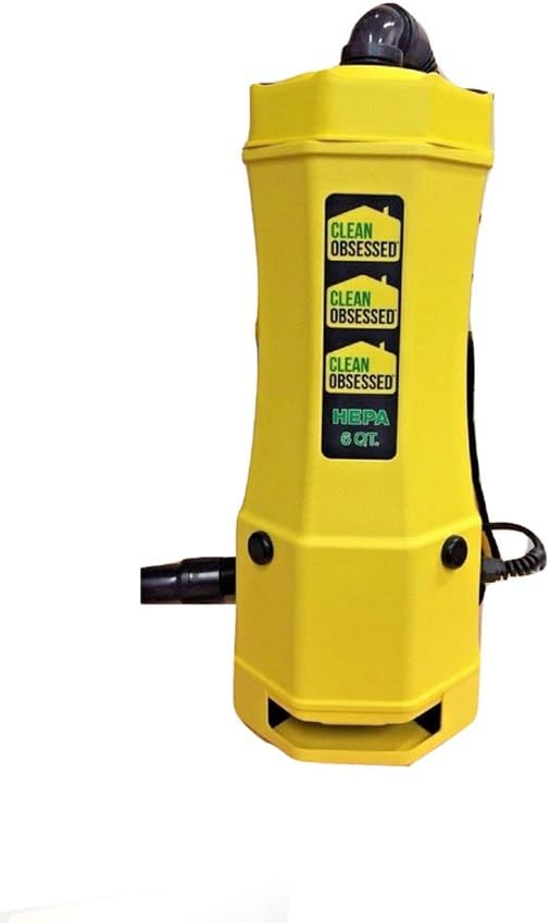 Clean Obsessed CO6 6 Quart Heavy Duty Commercial Backpack Vacuum Cleaner