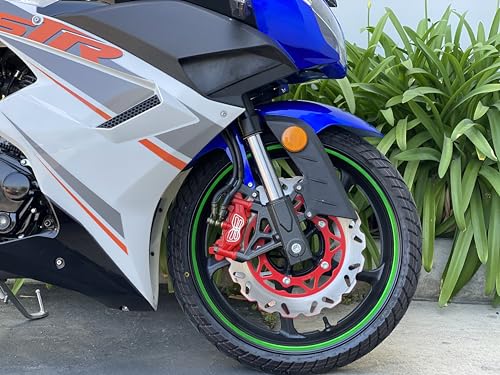 BELMONTE BIKES Venom X22R 250CC CBR Sport Bike Motorcycle, 5-Speed, Full-Size Ninja 17" Wheels, Fully Loaded with LED Headlights, Tail Lights, 2 Seater, 2 Keys, Passenger Foot Pegs