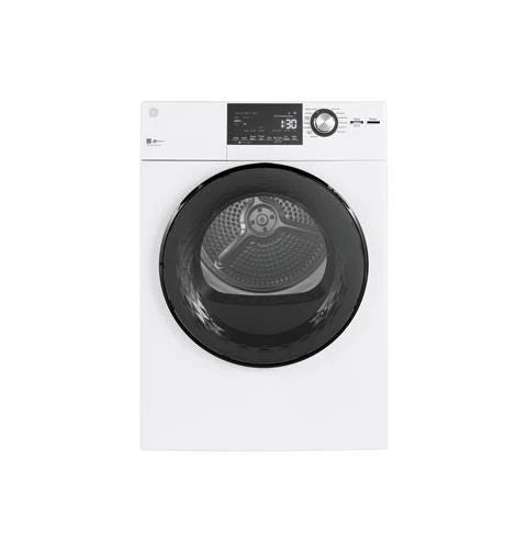 GE 24″ 4.3 Cu.Ft. Front Load Vented Electric Dryer with Stainless Steel Basket GFD14ESSNWW