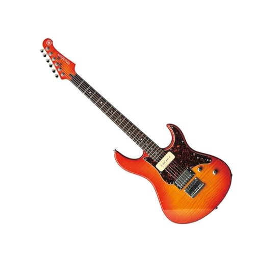 YAMAHA 6 String Solid-Body Electric Guitar, Right, Translucent Black, 612VII (PAC612VIIFM TBL)