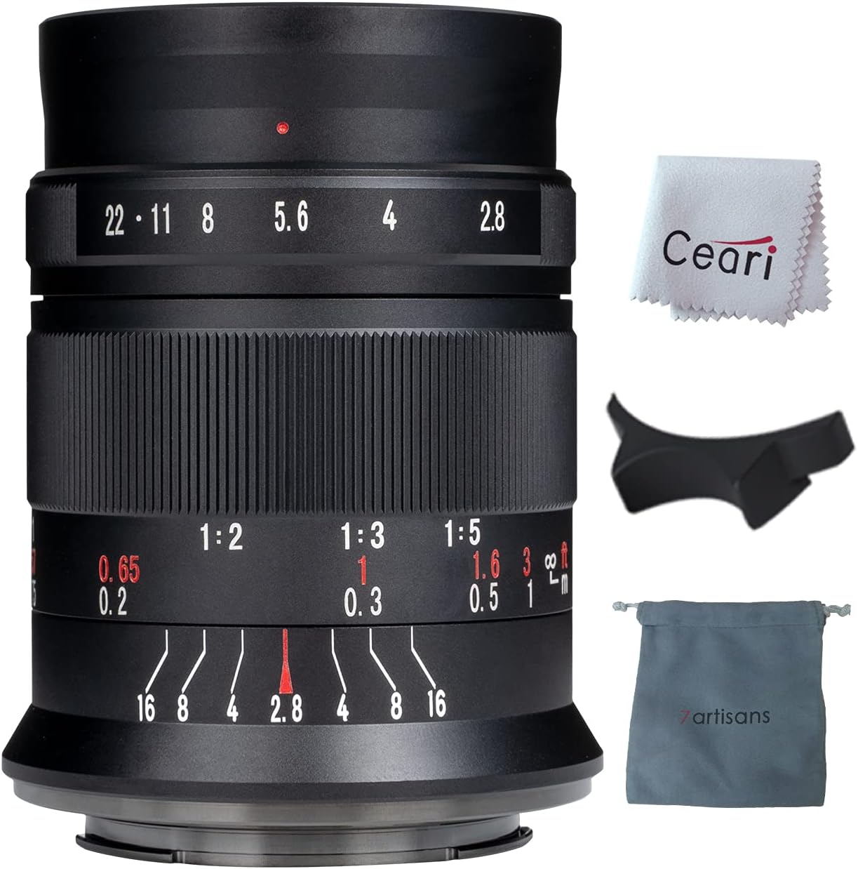 7artisans 60mm F2.8 II Manual Focus APS-C Macro Lens for Fujifilm X-Mount X-A1 X-A2 X-A3 X-A5 X-T1 X-T2 X-T3 X-T10 X-T20 X-T30 X-E1 X-E2 X-E3 X-Pro2 X-Pro3 Cameras