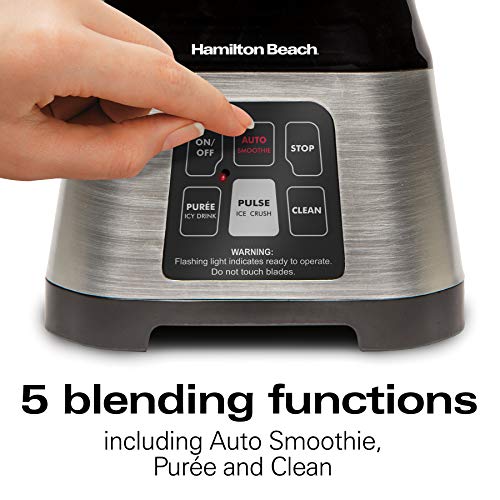 Hamilton Beach FlexBrew Trio 2-Way Coffee Maker, Compatible with K-Cup Pods or Grounds & Blender for Shakes and Smoothies with 5 Functions Including Auto Smoothie Cycle