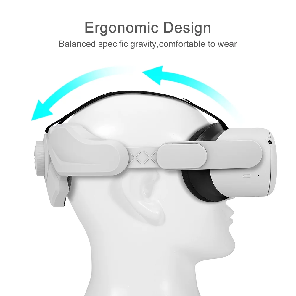 2021 Oculus Quest 2 All-In-One VR Headset, Touch Controllers, 256GB SSD, 3D Audio, 1832x1920 up to 90 Hz Refresh Rate LCD, Glasses Compatible, Mytrix Head Strap, Earphone