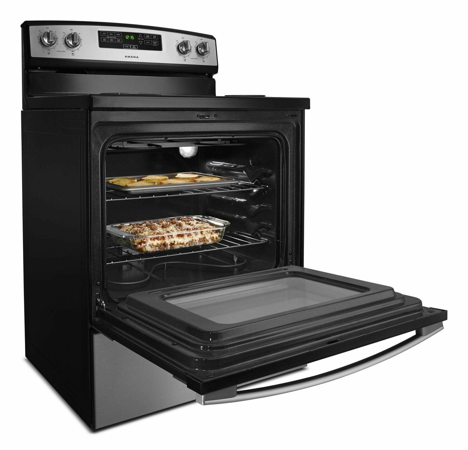 Amana 30-Inch Electric Range with Bake Assist Temps - Stainless Steel