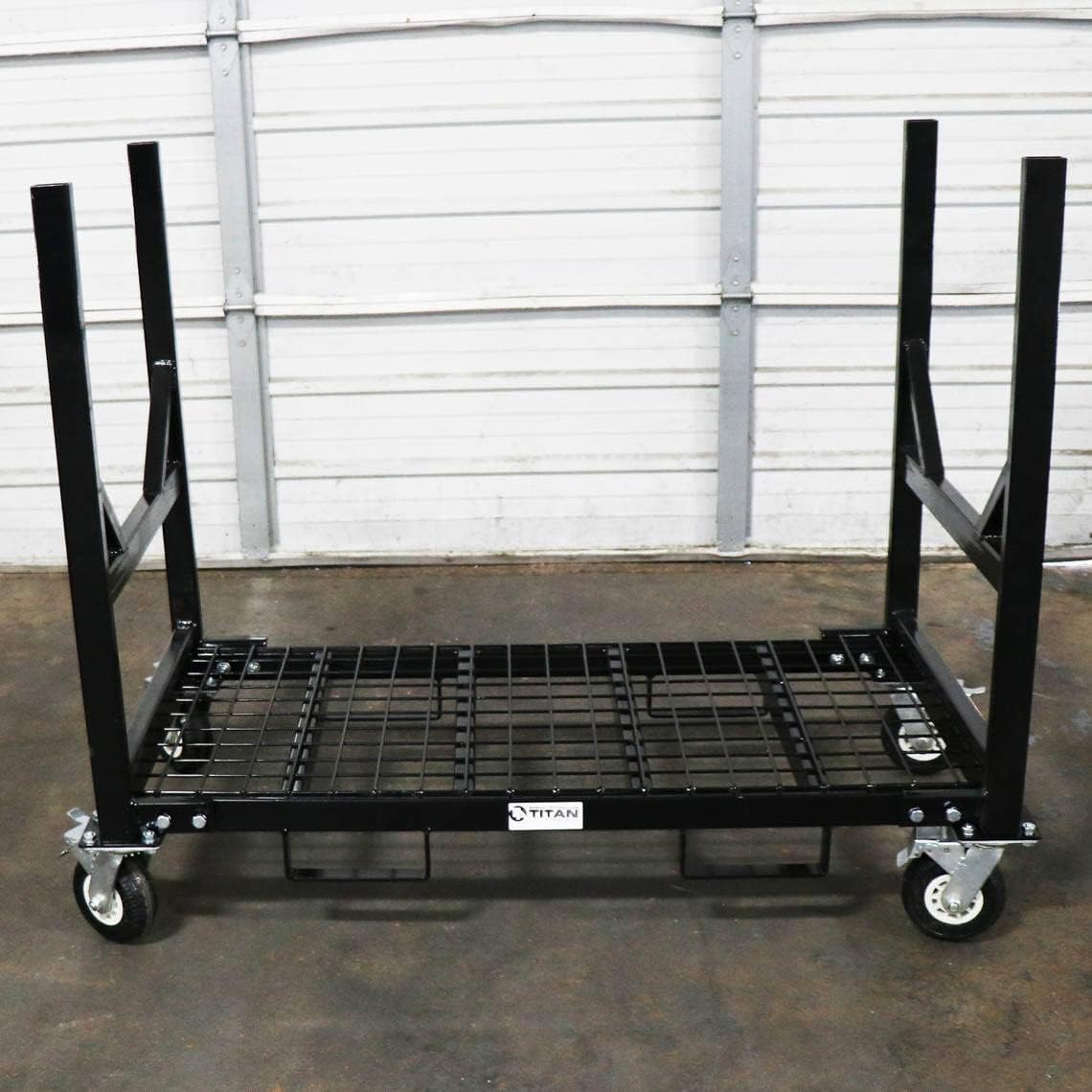 Titan Attachments Mobile Industrial Bar Cradle Cart Truck HD Locking Casters