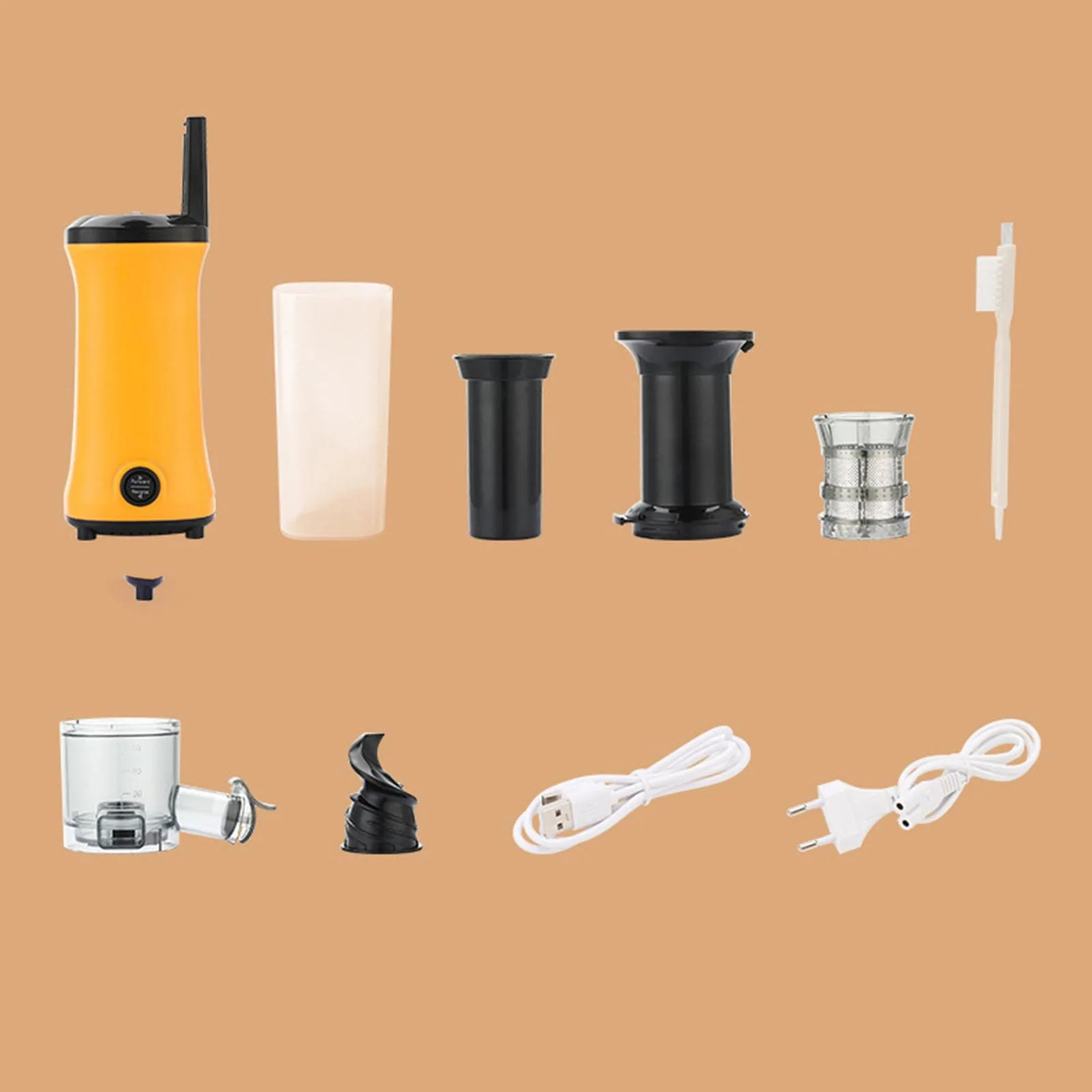 target_home Masticating Juicer 120W Motor Juicer Machine for Fruit and Vegetable Orange