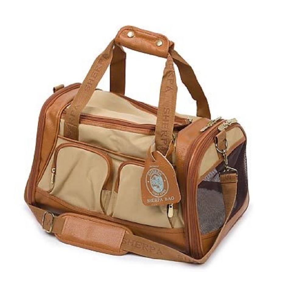 Sherpa 66237 Amelia Pet Carrier Medium Tan with Sand Trim