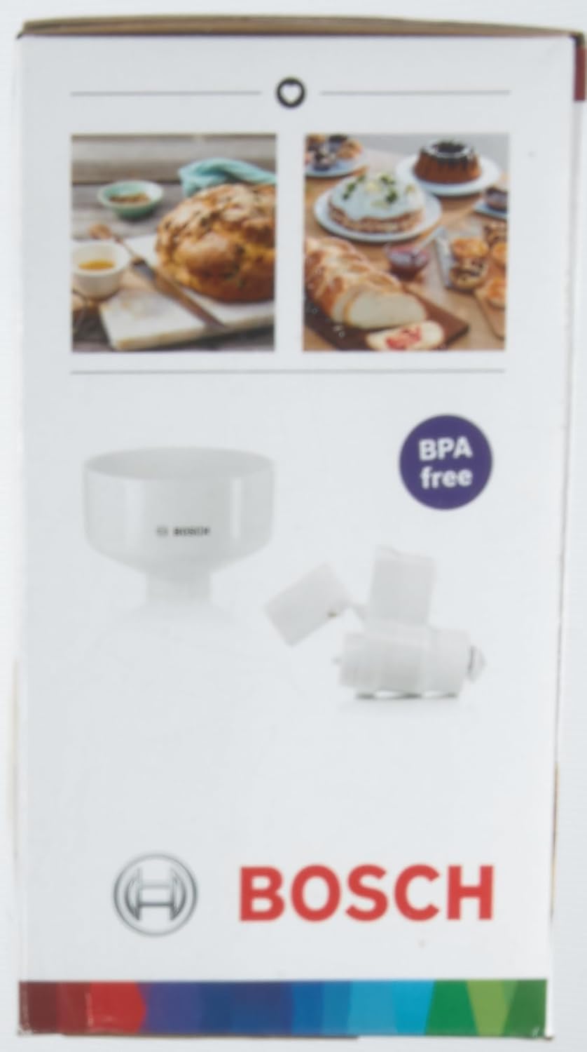 Bosch Grinder for Grinding Cereals Attachment for Food Processor MUZ4GM3, 14.4 x 16 x 22.2 cm, White