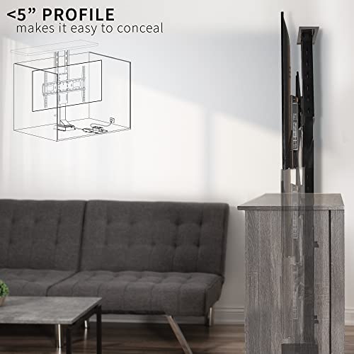 VIVO Motorized TV Stand, Vertical Lift Television Stand with Remote Control, Compact TV Mount Bracket
