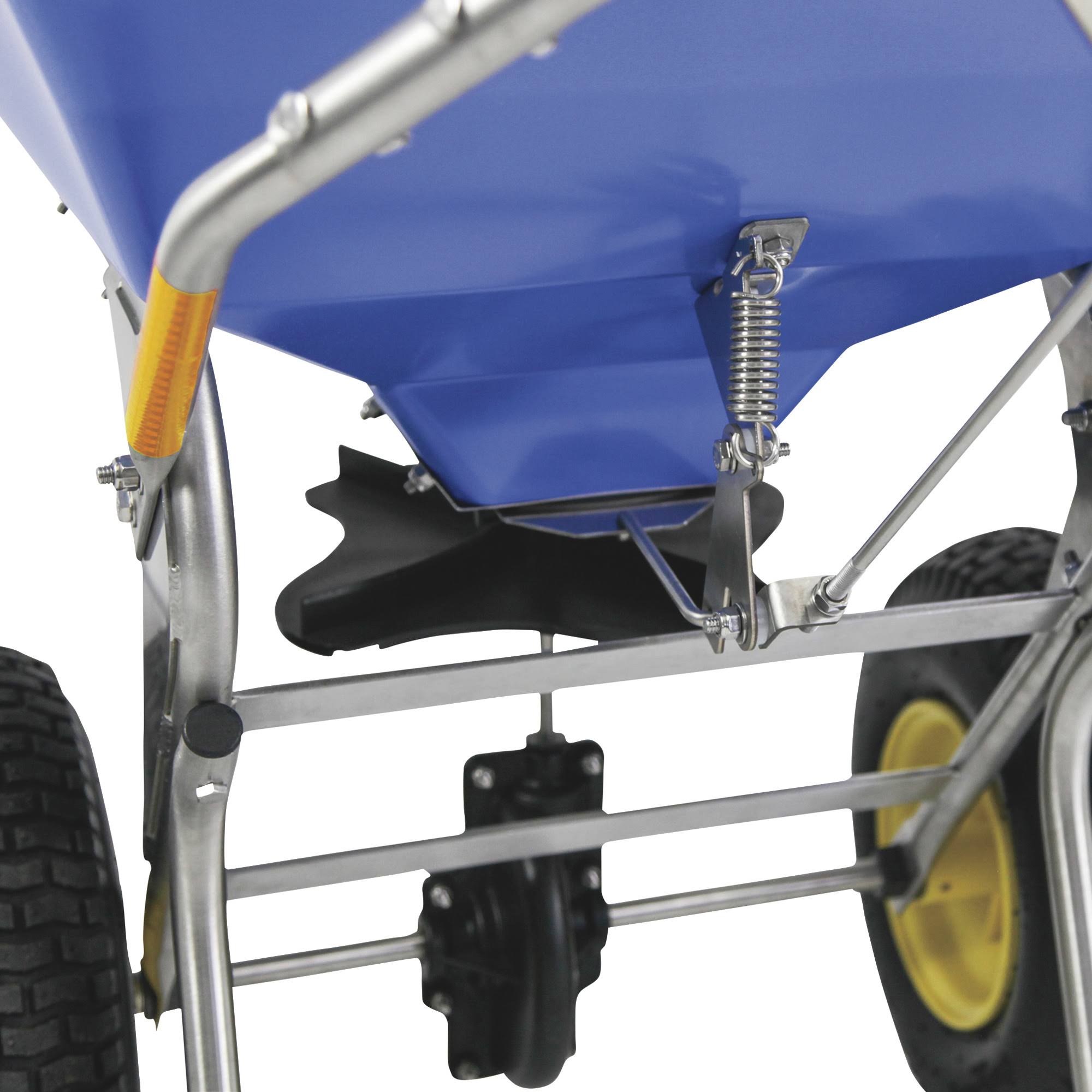 Spyker 150 lbs. Capacity Ice Melt and Salt Spreader with Deflector