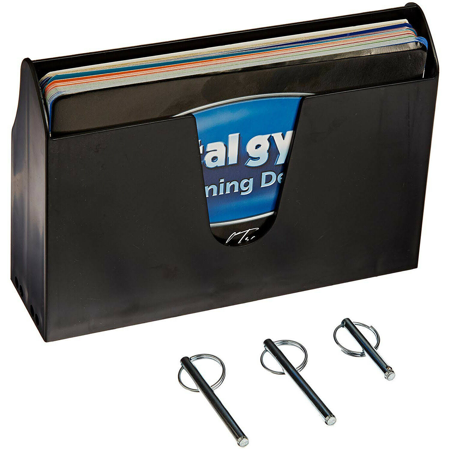 Total Gym Personal Workout Training Cards and Case with 80 Total Body Exercises, Black