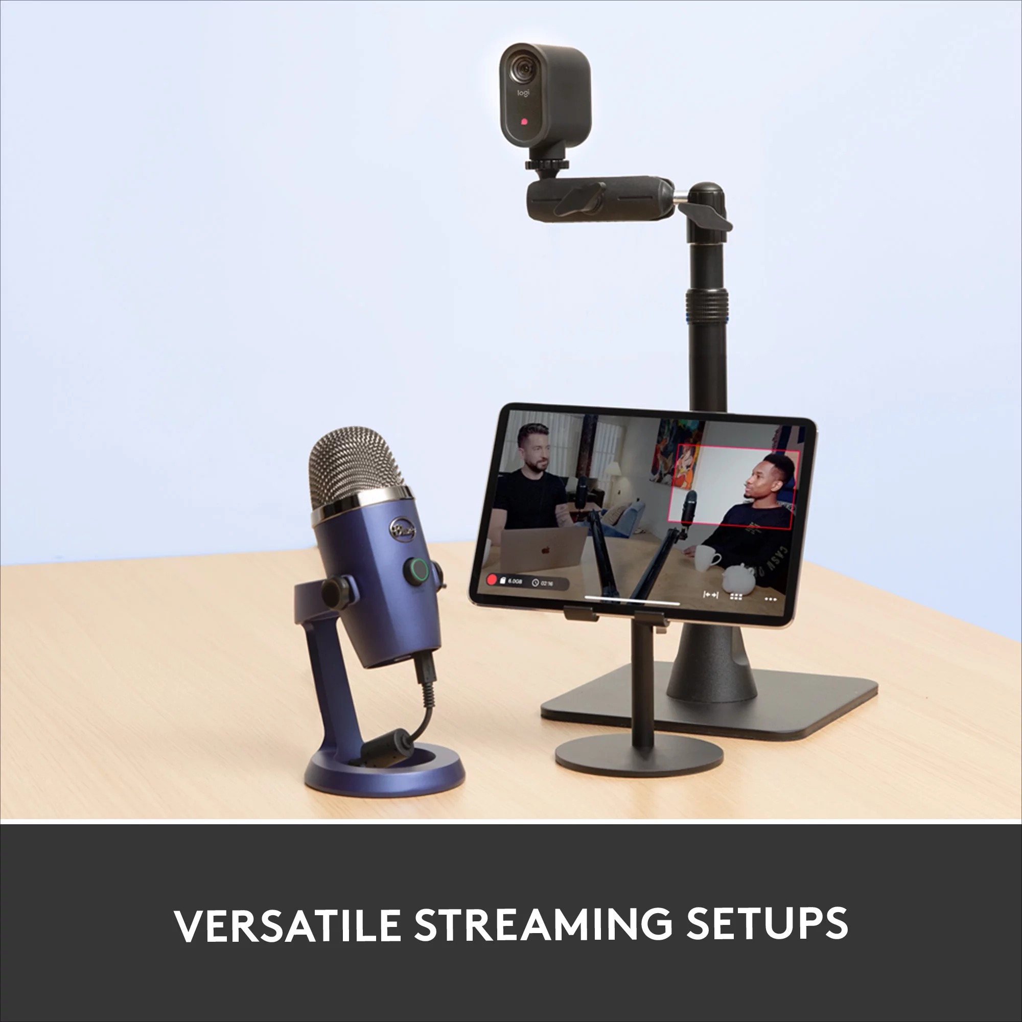 Logitech Mevo Start, Wireless Live Streaming Camera, 1080p HD Video Quality, Intelligent App Control, Stream via LTE or Wi-Fi - Black