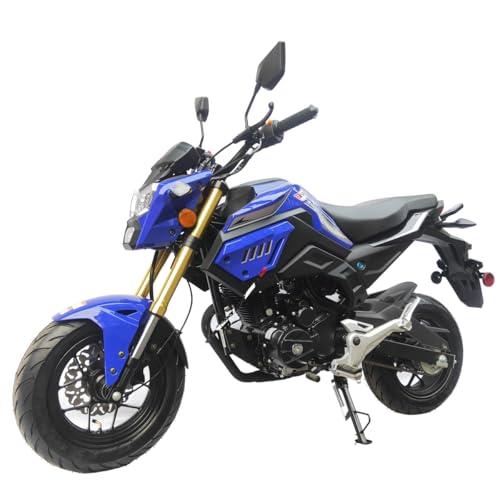 X-PRO Vader 150 Street Motorcycle with 5-Speed Manual Transmission, Electric/Kick Start! 12" Wheels! (Grey)