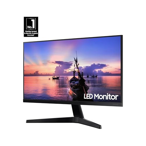 SAMSUNG 22" T350 Series FHD 1080p Computer Monitor, 75Hz, IPS Panel, HDMI, VGA (D-Sub), 3-Sided Border-Less, FreeSync, LF22T350FHNXZA